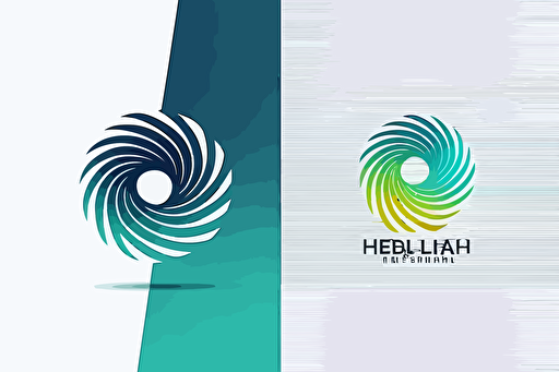 vector logo icon, helix and data stream, corporate business logo template design, minimalist, modern logo