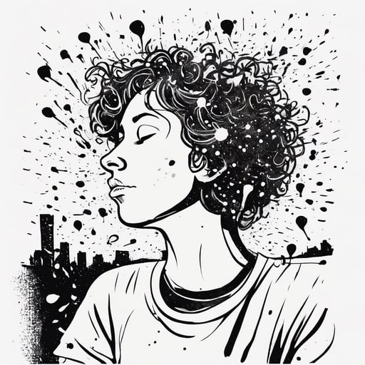 a person daydreaming