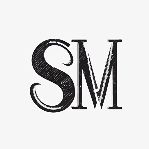 Create a unique symbol by combining letters S M Q