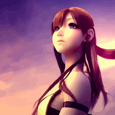 v tube render beautiful 3d anime girl hot petite long braided hair hazel eyes round face short smile cinematic lightning medium shot mid shot highly detailed trending artstation unreal engine 4k cinematic wallpaper