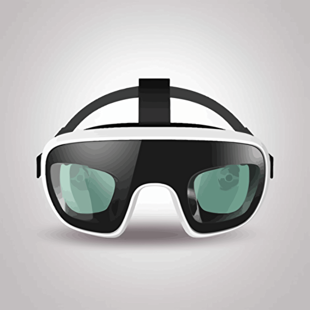 VR headset, vector