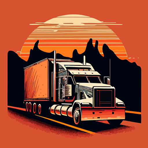 Trucking vector, in Route, Cargo, V5