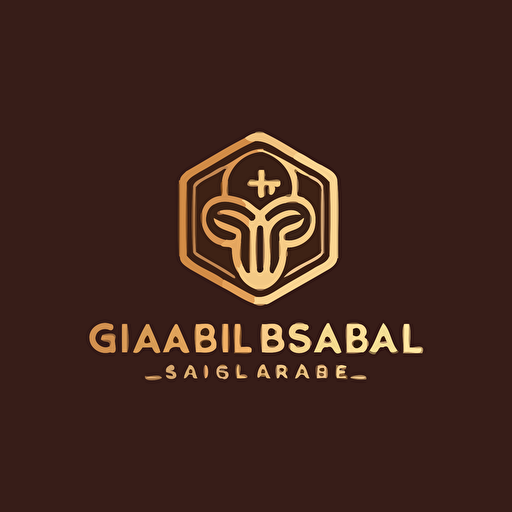 an logo for an company named GAB specialized in business inteligense for medical companies, simple, vector, modern