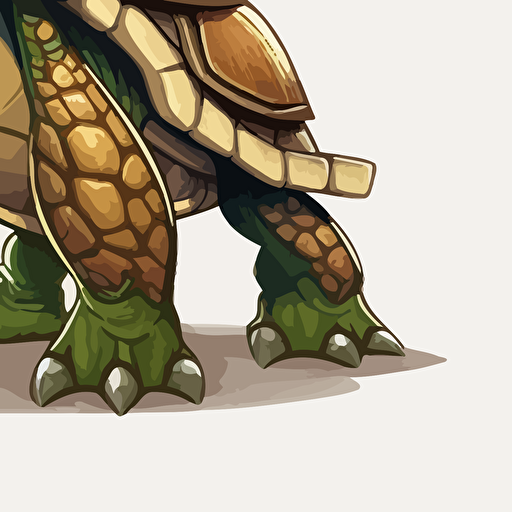 cartoon turtle vector style