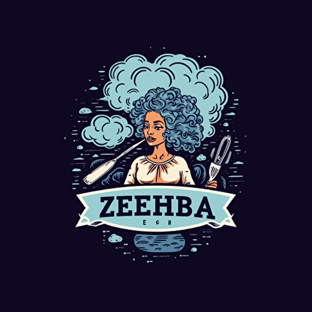 vector logo concept for a cloud kitchen called zehra’S