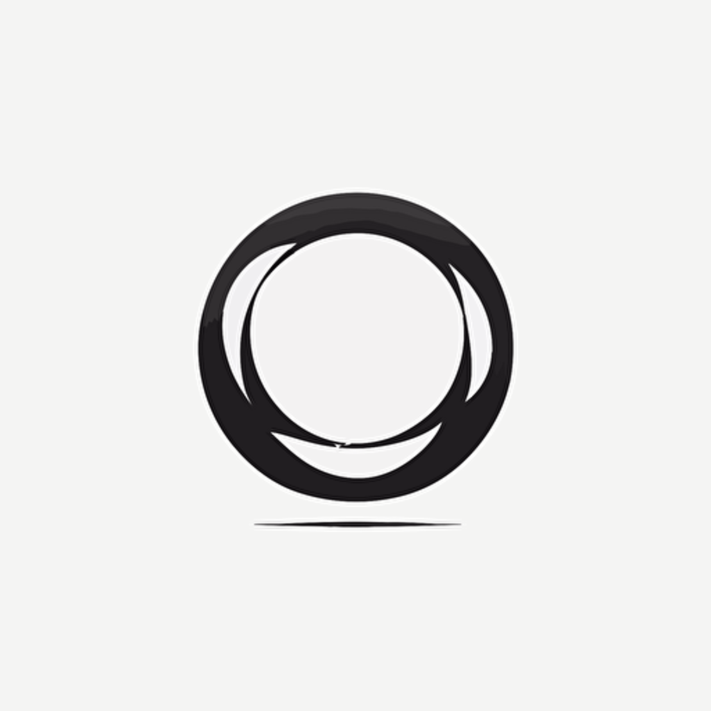 circular logo, nuts, black and white, vector, simple, modern, minimalist, white space, white background