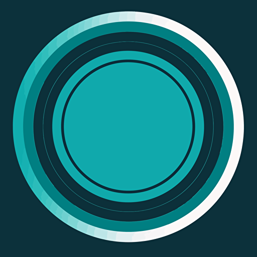 Vector drawing, a simple blue border, hollow in the middle