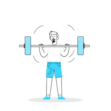 a person weightlifting