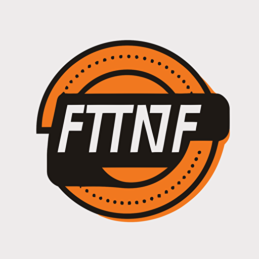 logo vector for nft ticketing platform. featuring white background, minimalist style and modern concept. no text. easy shape. orange and black.