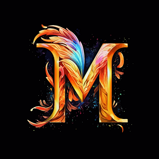 vector logo of a letters T and the letter M