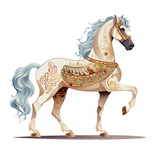 shahmaran illustration vector drawing white background