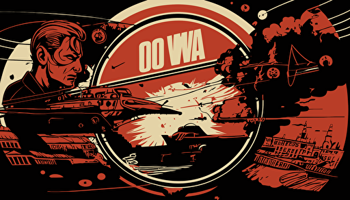 cold war vector illustration,