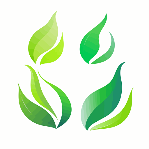 company logo, ad business company, flat shape design, 2d, vector, modern, green scale