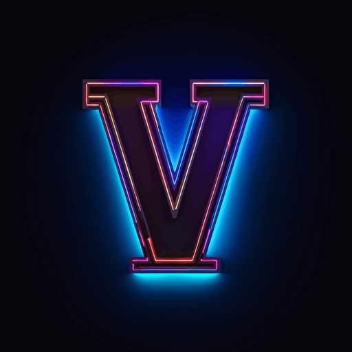 minimalistic, design for technology business, letter Y, letter "Y", sans-serif font, vector, 2d,, simple, dark background, neon blue color,