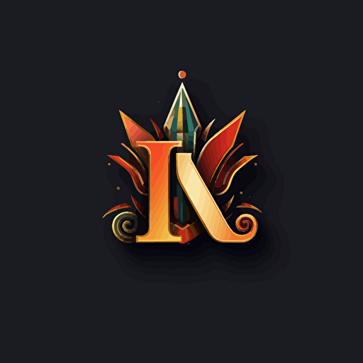 logo a king cards , modern style, vector , v 5