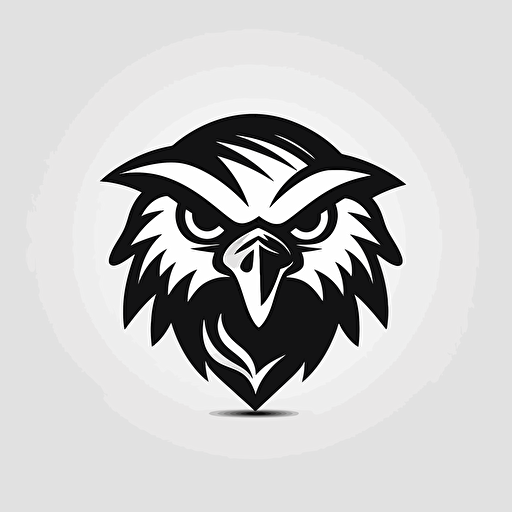 Trust Eagle, icon, Many Sides view, comic vector illustration style, flat design, minimalist logo, minimalist icon, flat icon, adobe illustrator, cute,Black and white, white background, simple