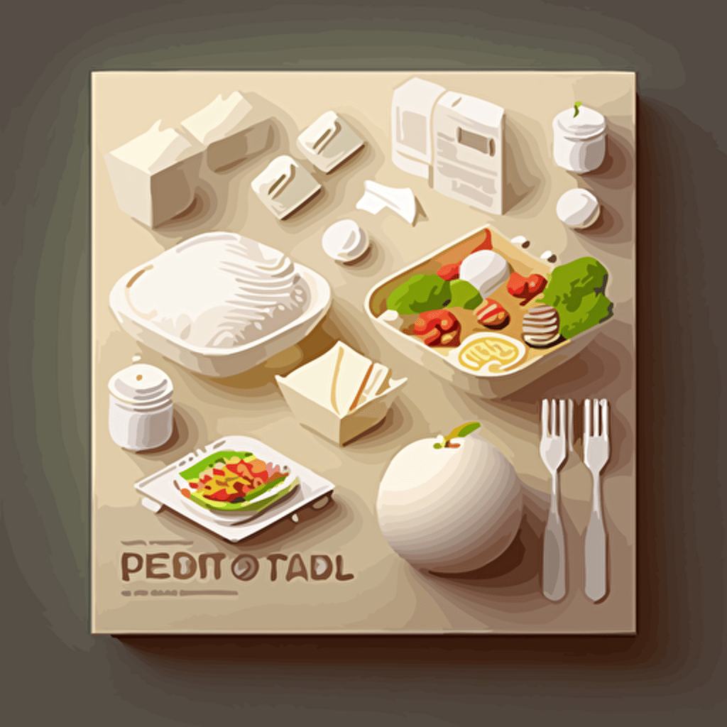 vector illustaration " Budget Friendly Food Options" white colour