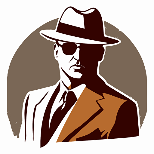 mafia guy, vector style, icon