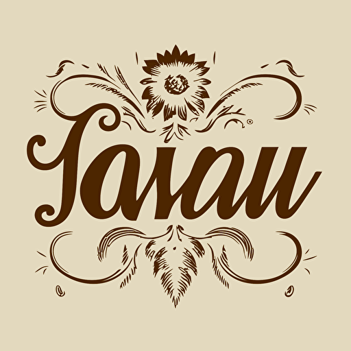 flat vector Iowa wordmark of the word “Iowa” in cursive. Should be elegant, preppy, classy, traditional, old school, rich, timeless**