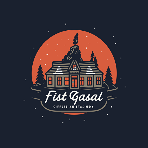 logo for gift shop minimal vector