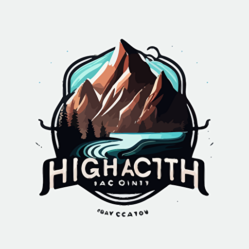logo design for It company, high qality, mountain, vector, flat 2d, company logo, sing style, new technologies, it shcool & coworking