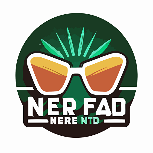 logo for a gaming company called nerd alert gaming. Simple, flat logo. Body of the logo will be an exclamation mark with nerd glasses on top. Vector with a white background.