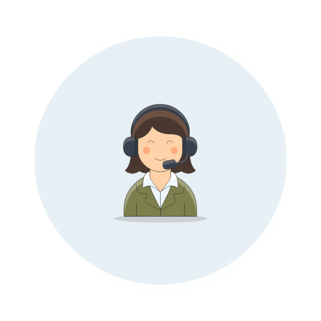 a customer support person 