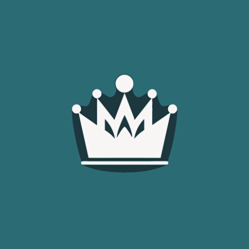 letter s and crown vector logo, simple, geometric