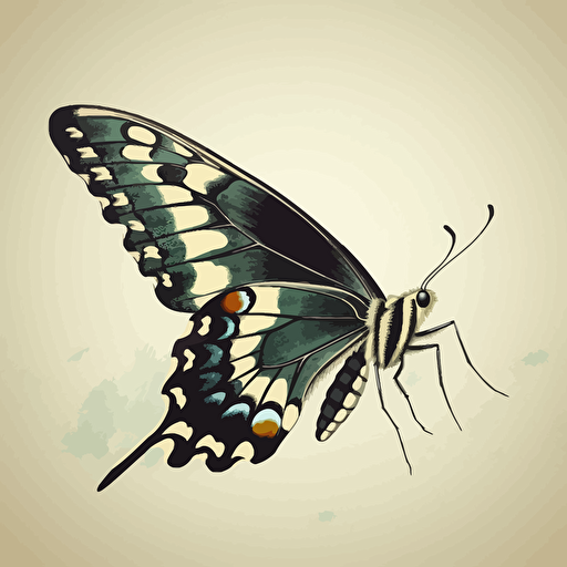 Papilio polytes vector design