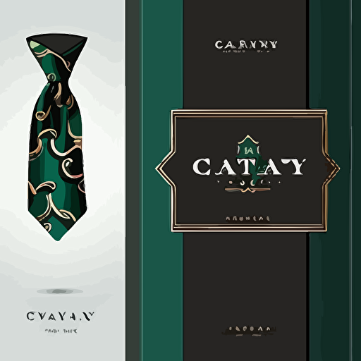 logo for luxury fashion brand, vector in the form of a tie, usa italian fashion concept, the brand is called crayatta