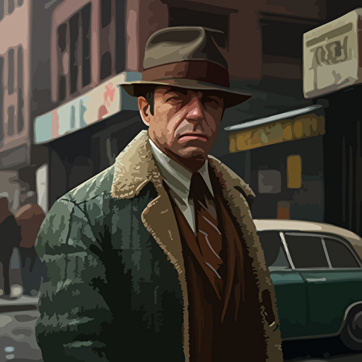 a new york 70s gangster