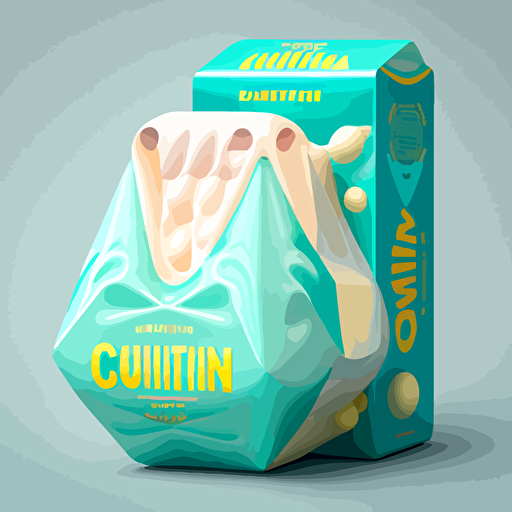 packaging of gum in vector art form