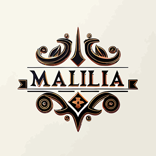 Emblem logo, text is “Ai Magic Guild”, vector, simple, flat, plain,smooth, low detail, minimal, white background