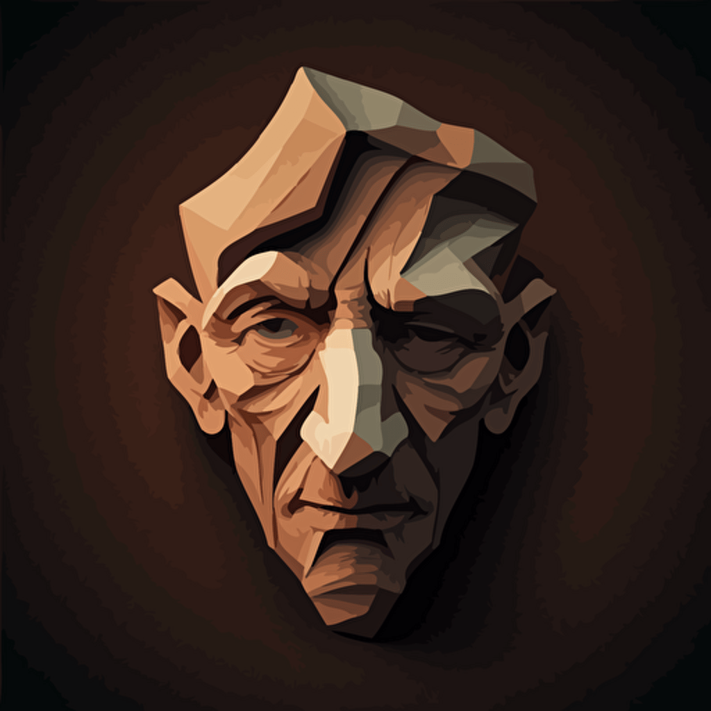 Boris brejcha mask, vector illustration