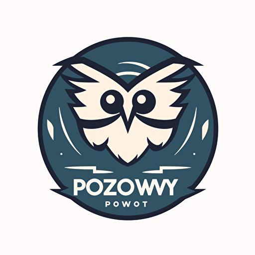 very simple logo for sporotwy poznań, vector flat, PNG, SVG, flat shading, solid white background, mascot, logo, vector illustration, masterwork, 2D, simple, illustrator