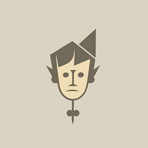 Pinocchio Simple vector icon. Illustration symbol design template for web mobile UI element.