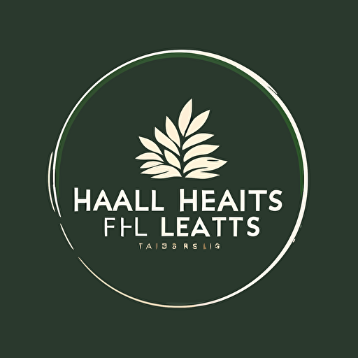 high quality clean and simple vector logo for a lifestyle blog called Green Habits Daily that provides budget friendly tips for adopting planet-saving, eco-conscious habits.