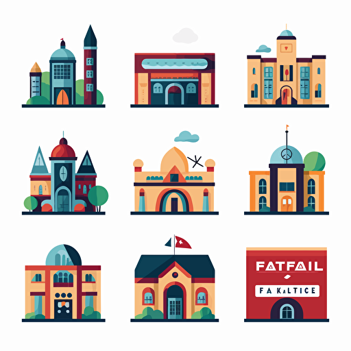 for art gallery , flat vector icon, commercial logo