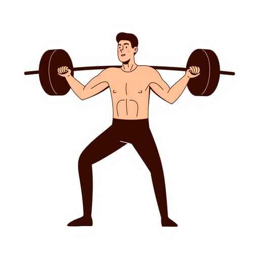 a man lifting weights