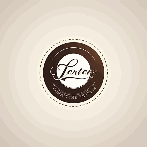 logo for a cafe, minimalism, vector, light background, no inscriptions, black, white and brown colors