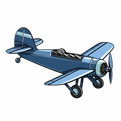 1d airplane, vector image, clip art