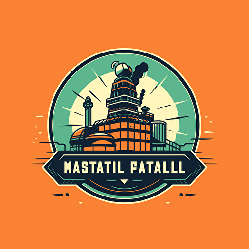 industrial logo design, vector style