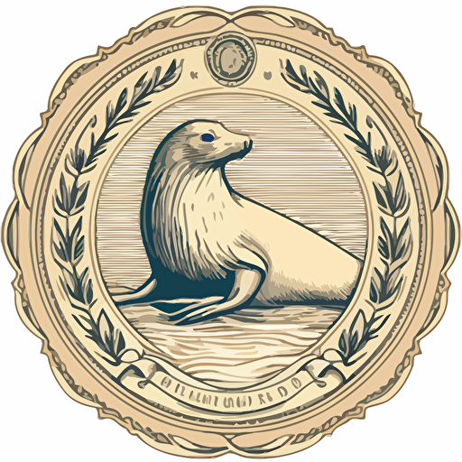 a vector of a notory seal