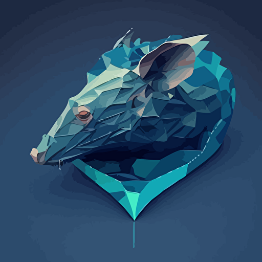 looking down at blue water, slight ripples, in tim burton style