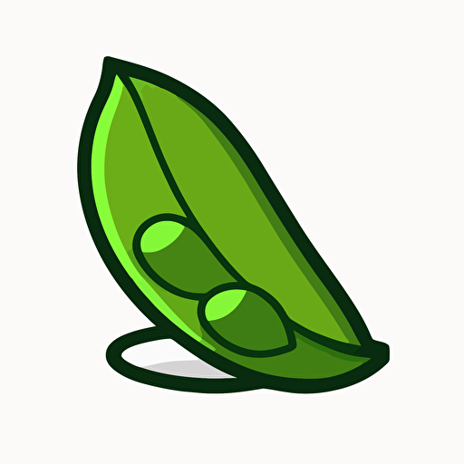 edamame bean, vector icon, simple, green