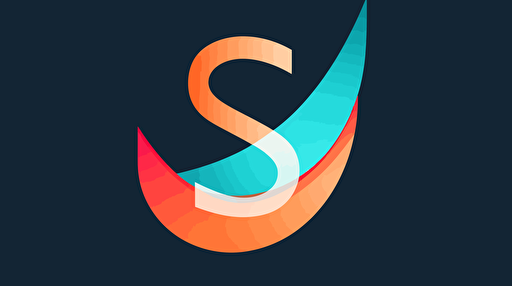 create simple and elegant vector bicolor logo of a cable tv service include letter S, by Saul Bass