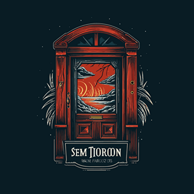 vector logo for a company called storm door pro