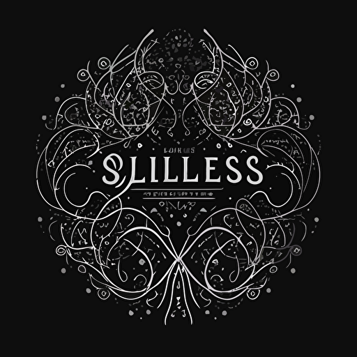 create a black vector line logo using the concept of connections