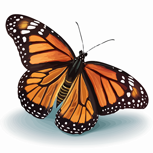 vector illustration monarch butterfly