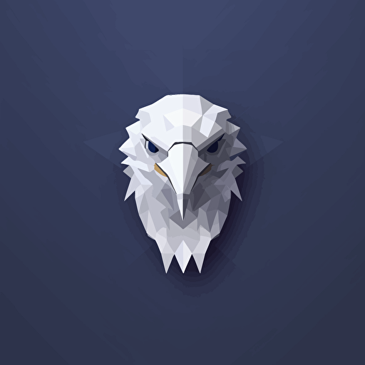 Creative, flat design, vector illustration, eagle head, side view, open mouth,